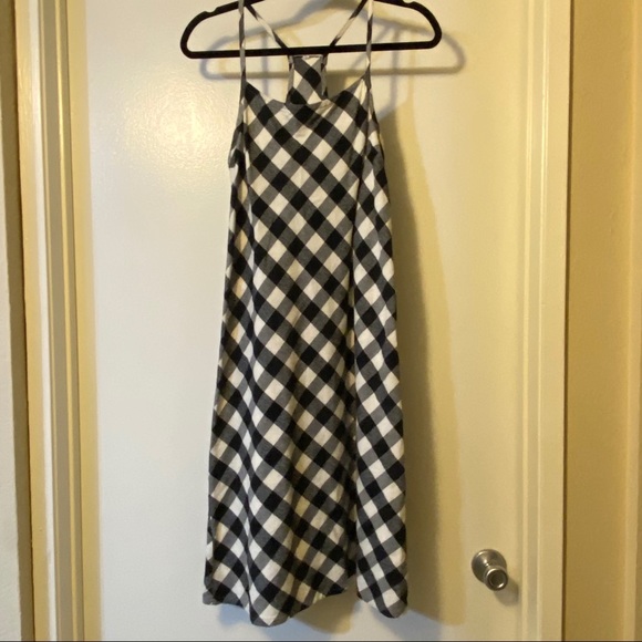 SKIN Gingham Black White Midi Dress Size 0 - Picture 6 of 7